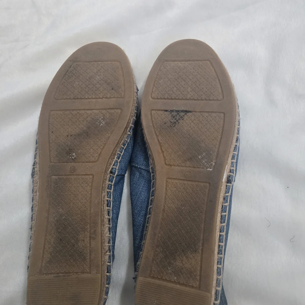 Tory Burch Blue and Black Espadrilles - Picture 4 of 7